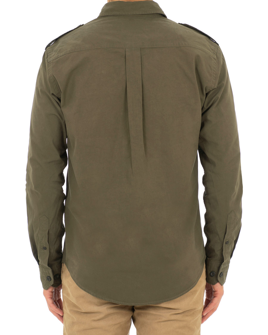 Herre | Jakker | Eton | Slim Fit Twill Overshirt Green