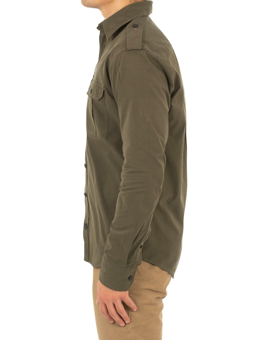 Herre | Jakker | Eton | Slim Fit Twill Overshirt Green