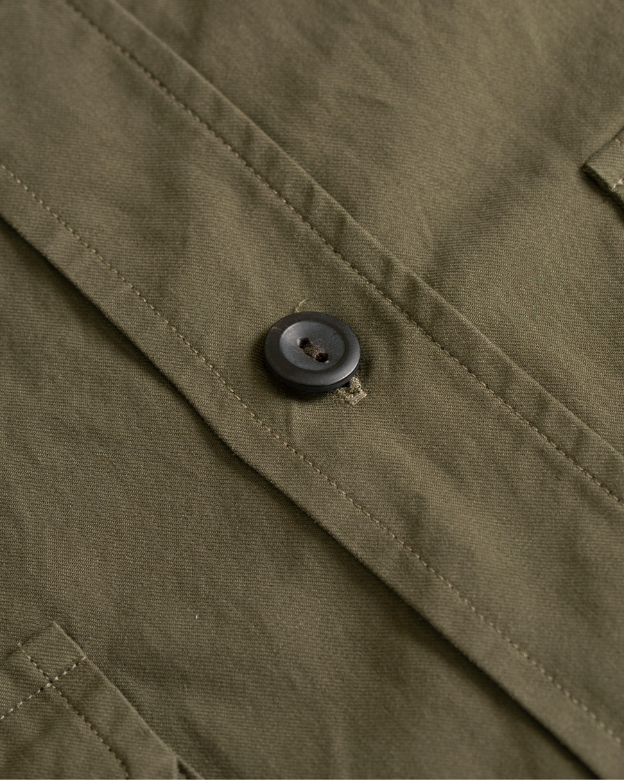Herre | Jakker | Eton | Slim Fit Twill Overshirt Green