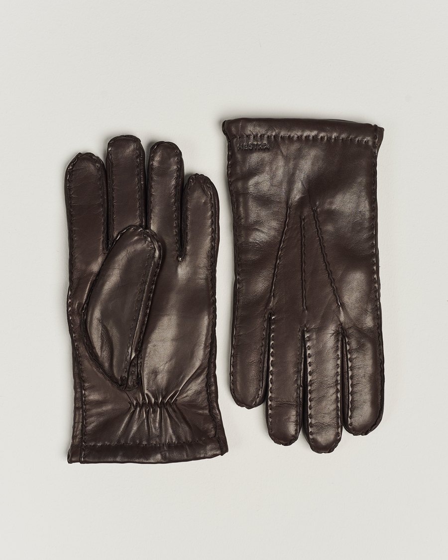 Stille og rolig indre Monica Hestra George Lambskin Hairsheep Glove Espresso - CareOfCarl.dk