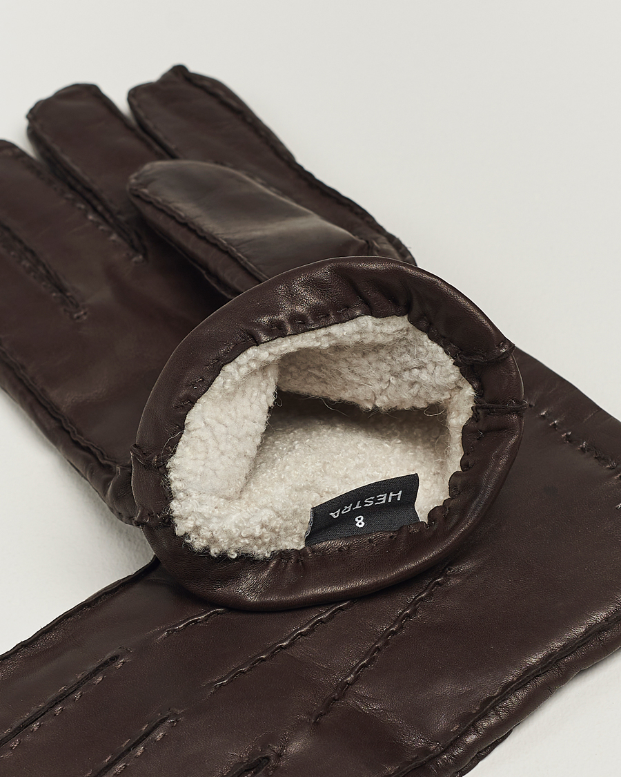 Herre | Tilbehør | Hestra | George Lambskin Hairsheep Glove Espresso