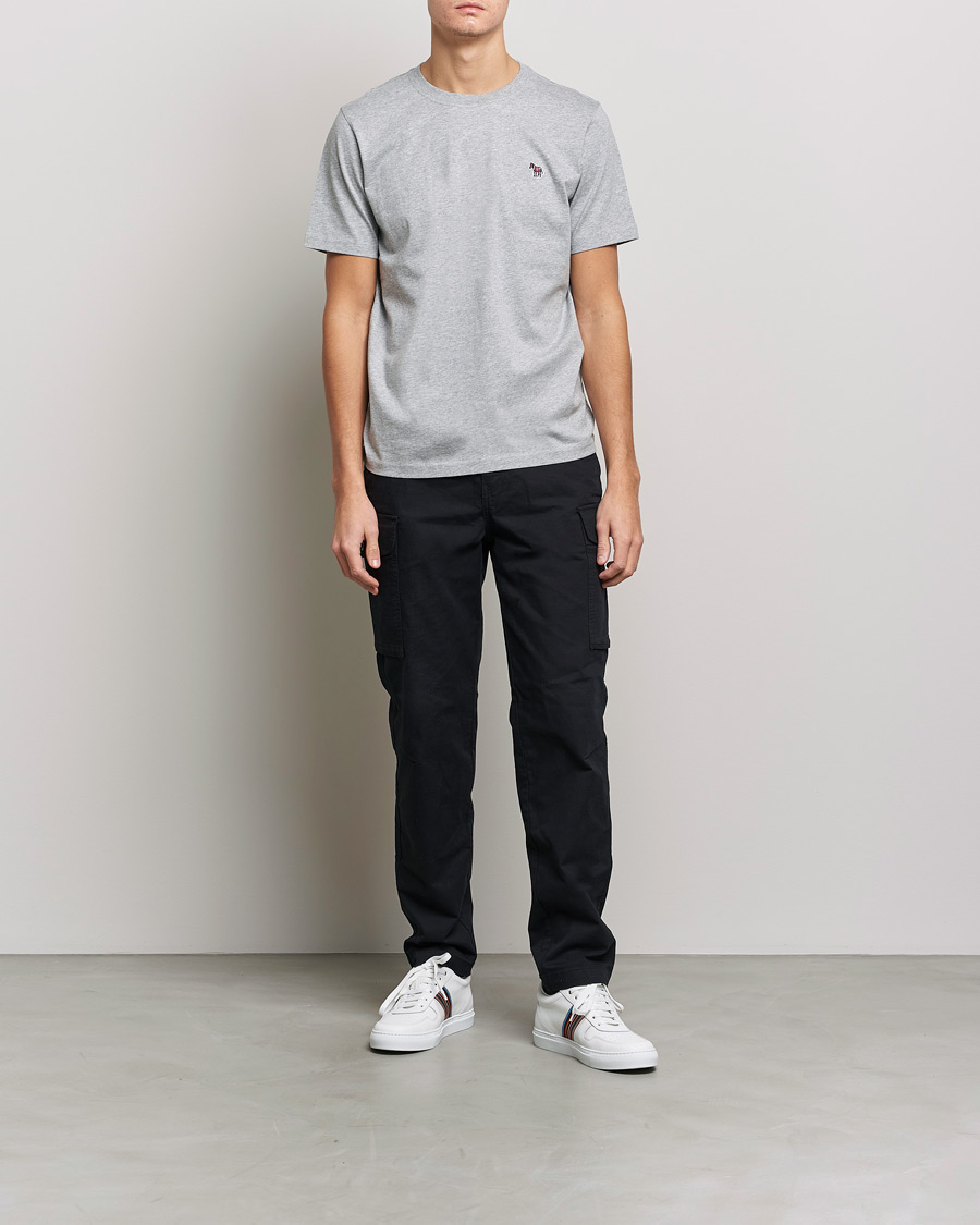 Herre | T-Shirts | PS Paul Smith | Organic Cotton Zebra T-Shirt Grey