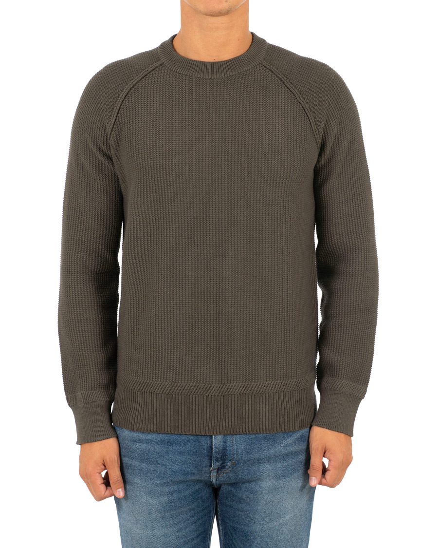 Herre | Trøjer | Filippa K | Cotton Texture R Neck Sweater Beluga
