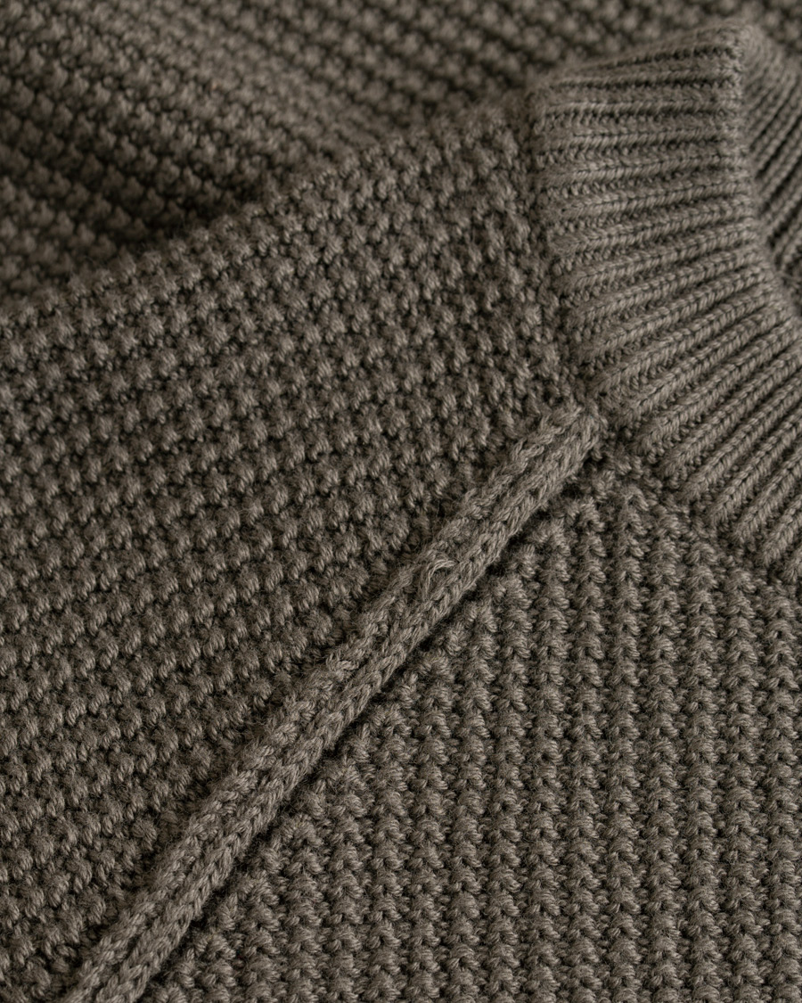 Herre | Trøjer | Filippa K | Cotton Texture R Neck Sweater Beluga