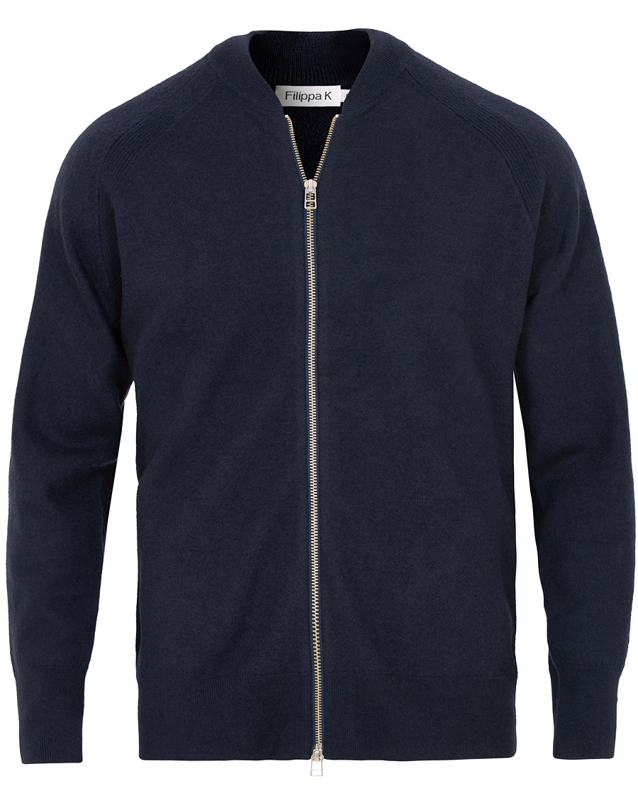 Herre | Trøjer | Filippa K | Boiled Wool Zip Jacket Hope