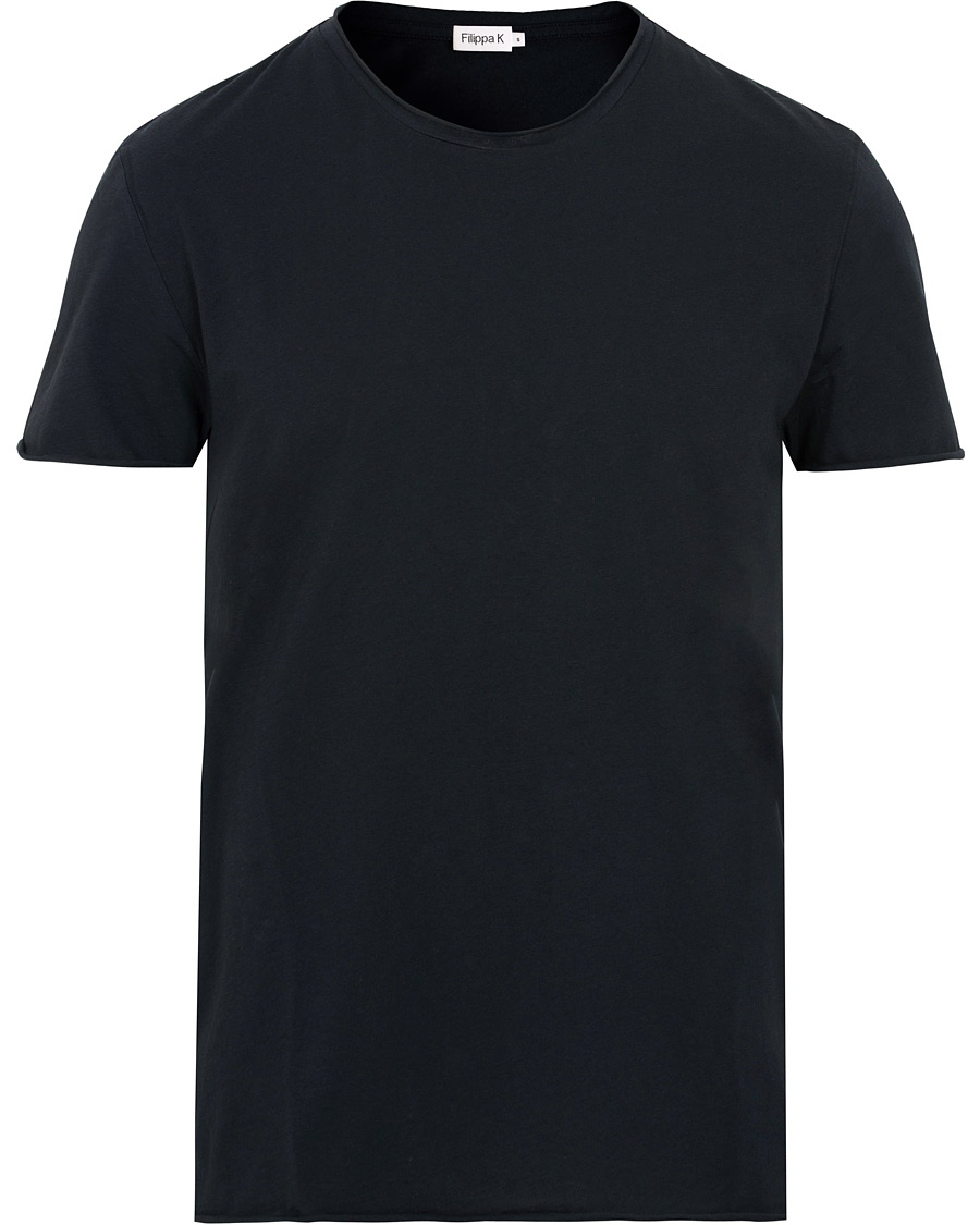 Herre | T-Shirts | Filippa K | Roll Neck Tee Navy