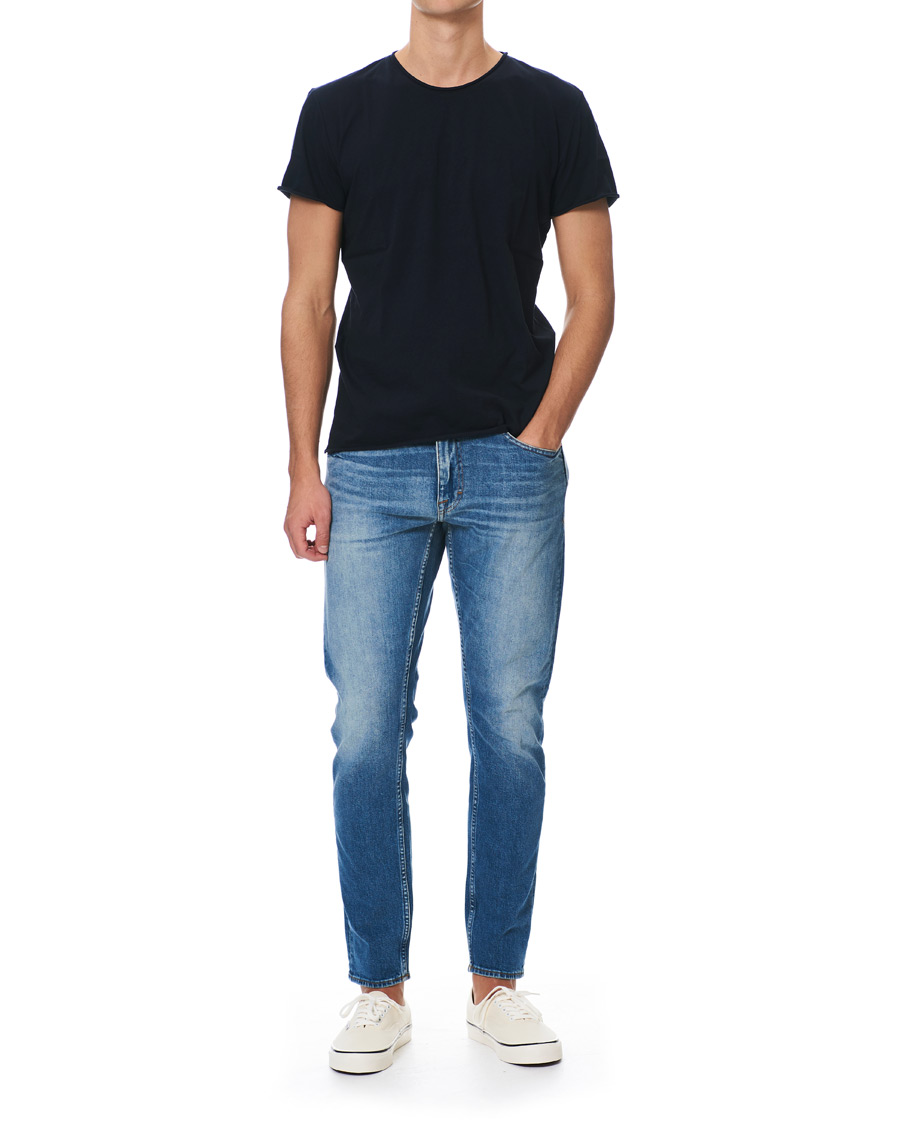 Herre | T-Shirts | Filippa K | Roll Neck Tee Navy