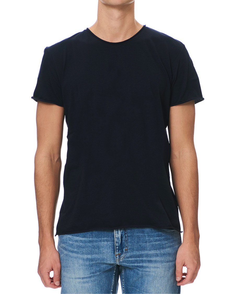 Herre | T-Shirts | Filippa K | Roll Neck Tee Navy