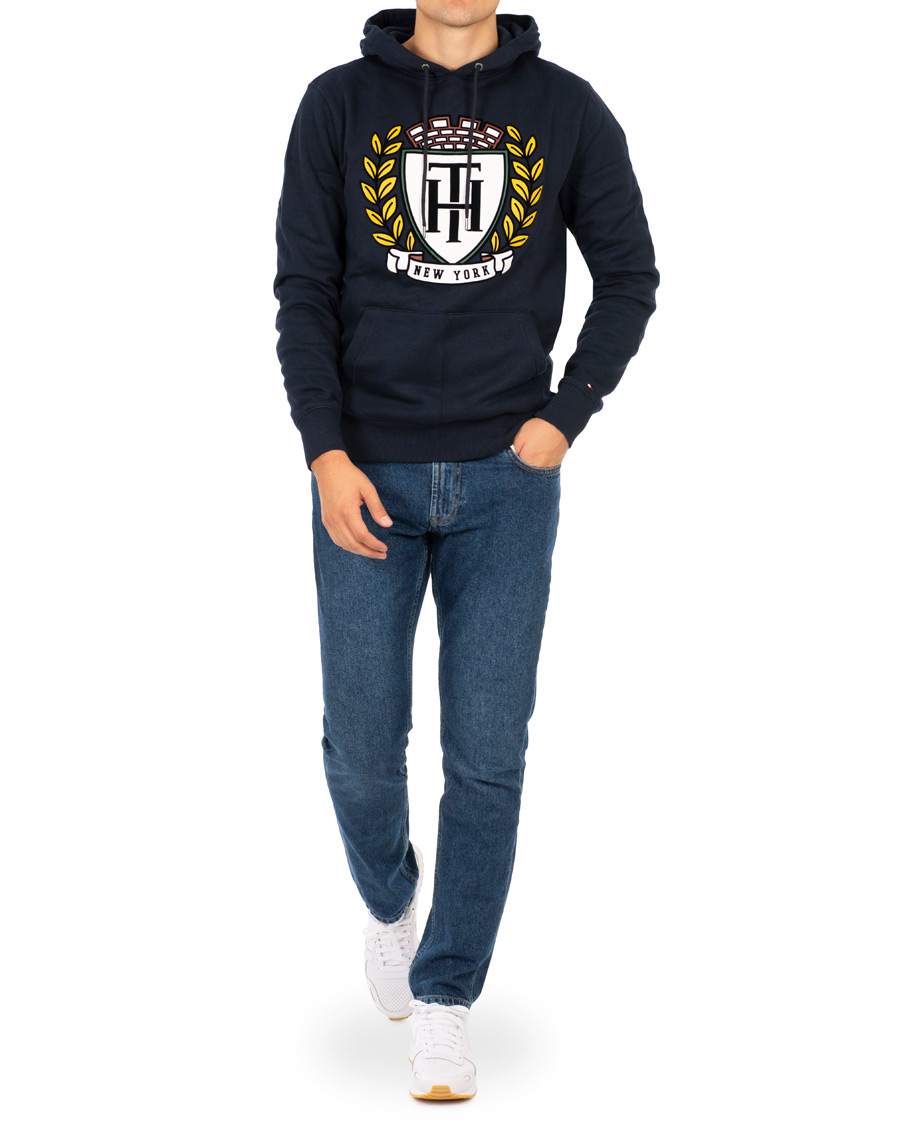 Herre | Trøjer | Tommy Hilfiger | Crest Hoodie Sky Captain