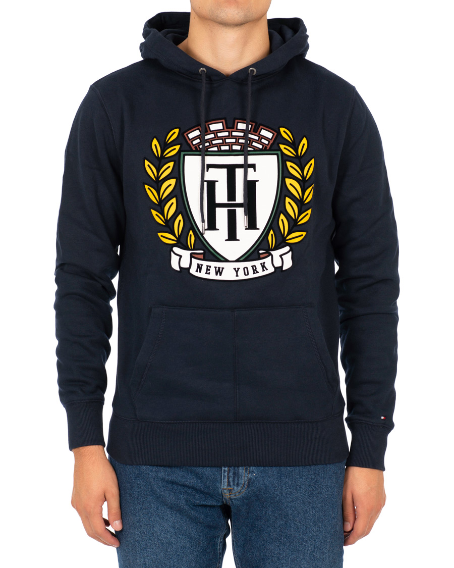 Herre | Trøjer | Tommy Hilfiger | Crest Hoodie Sky Captain