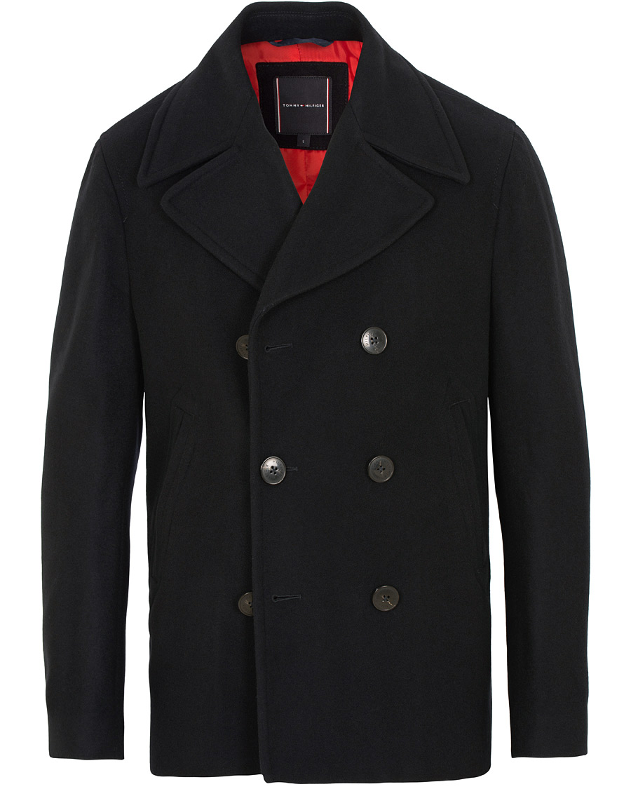 Herre | Jakker | Tommy Hilfiger | Short Peacoat Sky Captain