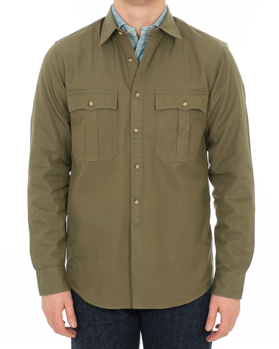 Herre | Skjorter | Tommy Hilfiger | Military Twill Shirt Dusty Olive