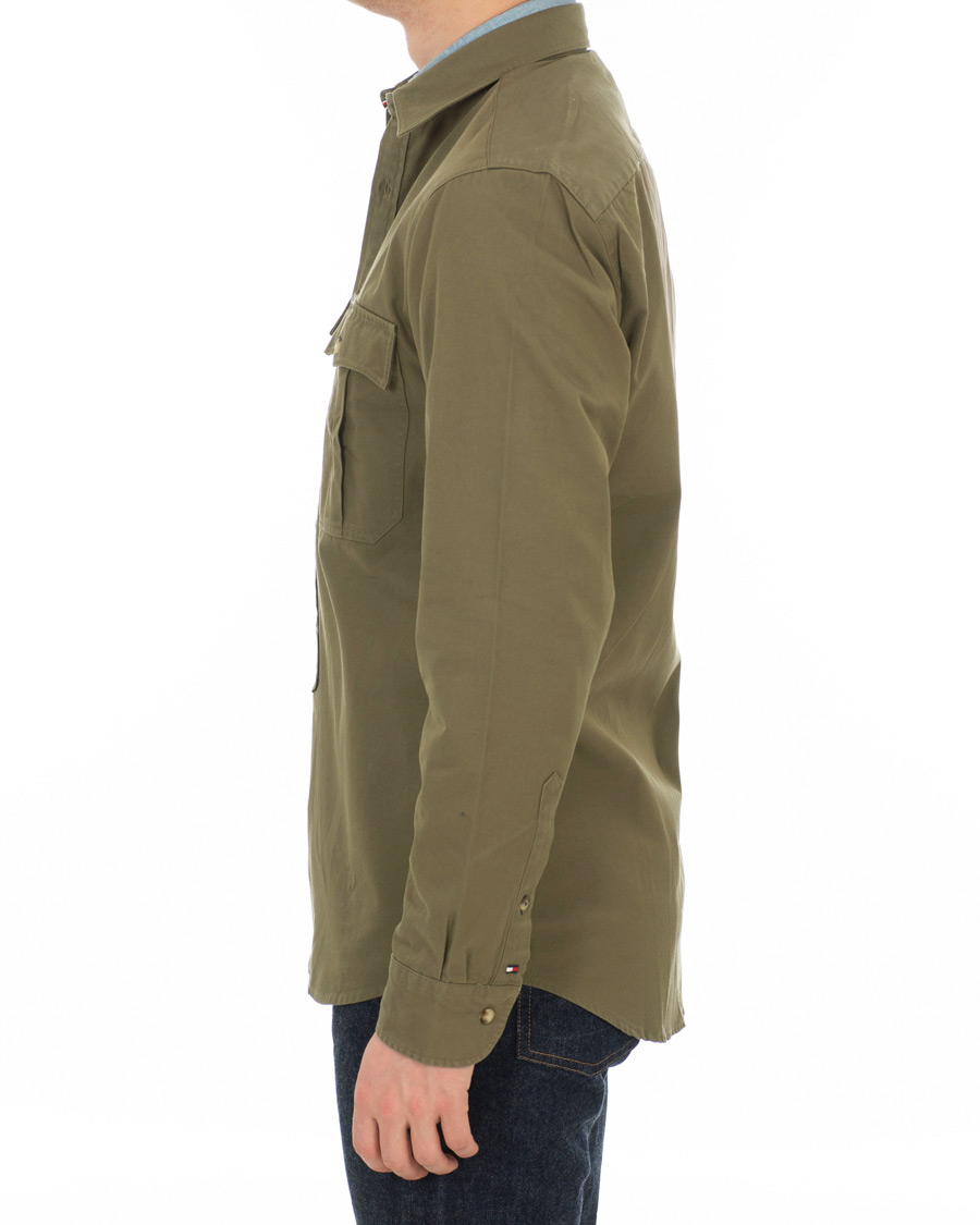 Herre | Skjorter | Tommy Hilfiger | Military Twill Shirt Dusty Olive