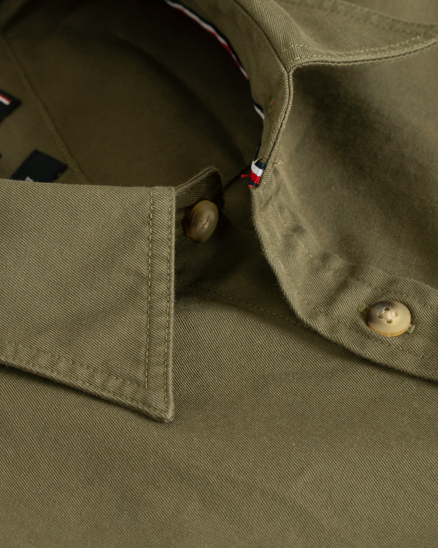 Herre | Skjorter | Tommy Hilfiger | Military Twill Shirt Dusty Olive