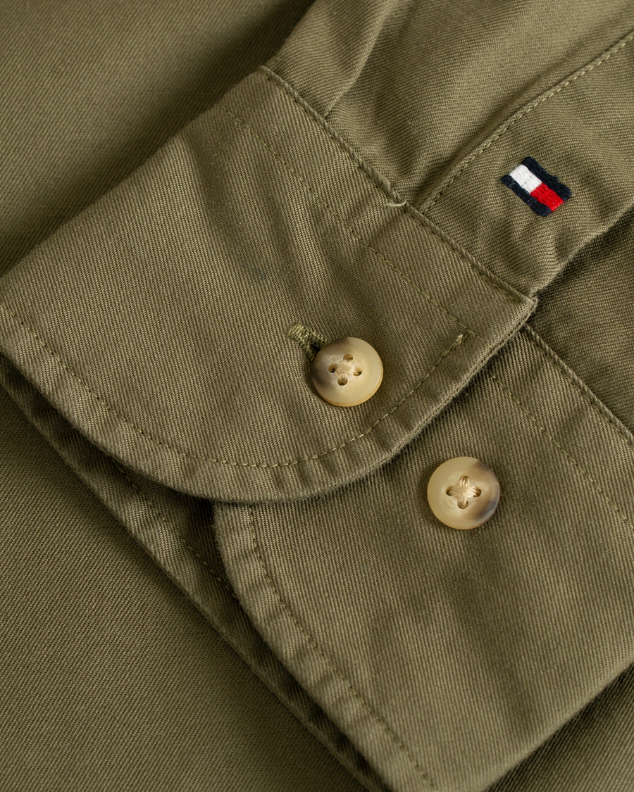Herre | Skjorter | Tommy Hilfiger | Military Twill Shirt Dusty Olive