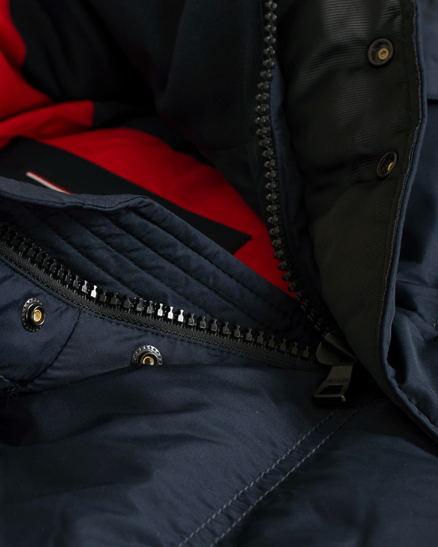 Herre | Jakker | Tommy Hilfiger | Down Hooded Jacket Sky Captain