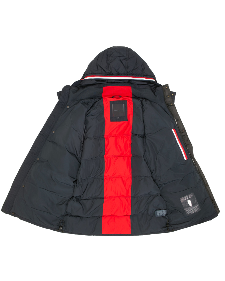 Herre | Jakker | Tommy Hilfiger | Down Hooded Jacket Sky Captain