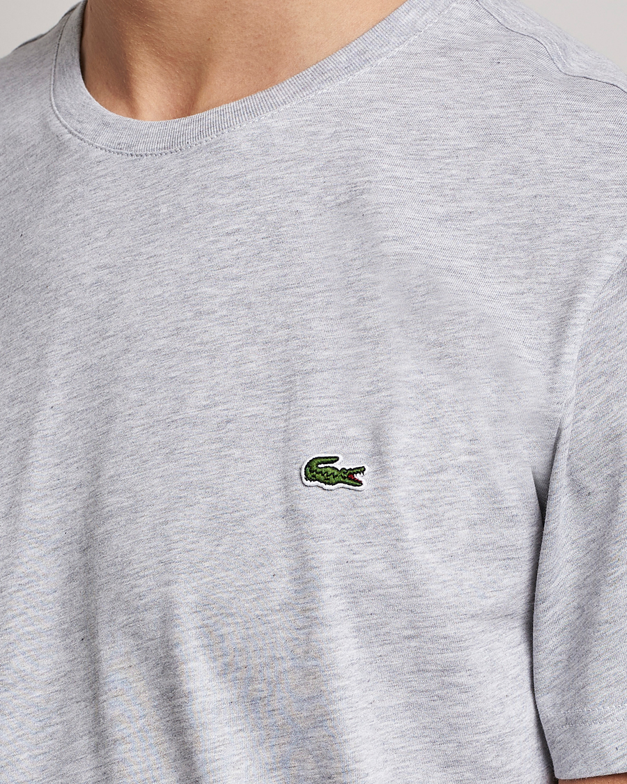 Herre | T-Shirts | Lacoste | Crew Neck T-Shirt Silver Chine