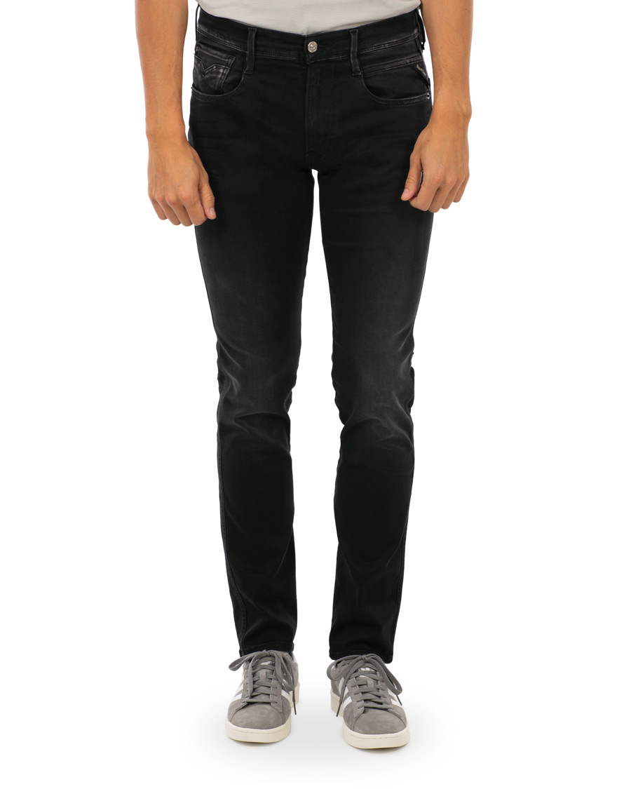 Herre | Jeans | Replay | M914 Anbass Hyperflex Jeans Washed Black