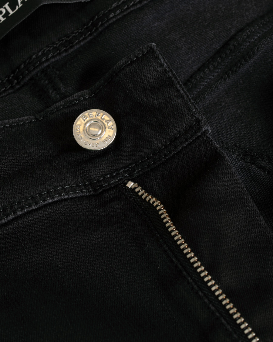 Herre | Jeans | Replay | M914 Anbass Hyperflex Jeans Washed Black