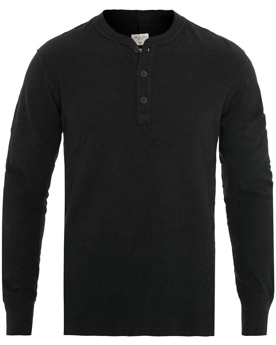 Herre | Trøjer | rag & bone | Classic Henley Jet Black