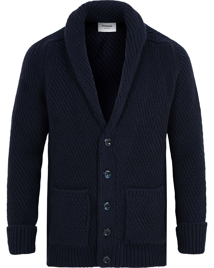 Herre | Trøjer | Dondup | Wool Cardigan Navy