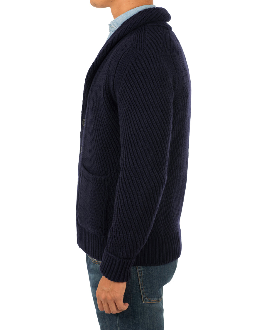 Herre | Trøjer | Dondup | Wool Cardigan Navy