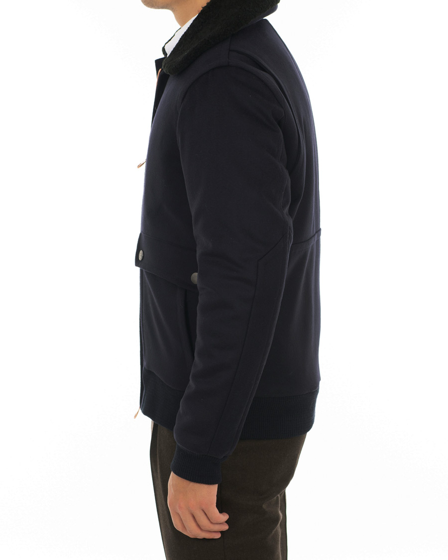 Herre | Jakker | Private White V.C. | Wool Flight Jacket Navy