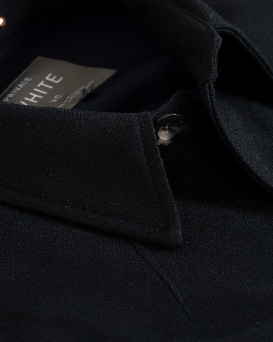 Herre | Jakker | Private White V.C. | Wool Shacket Navy