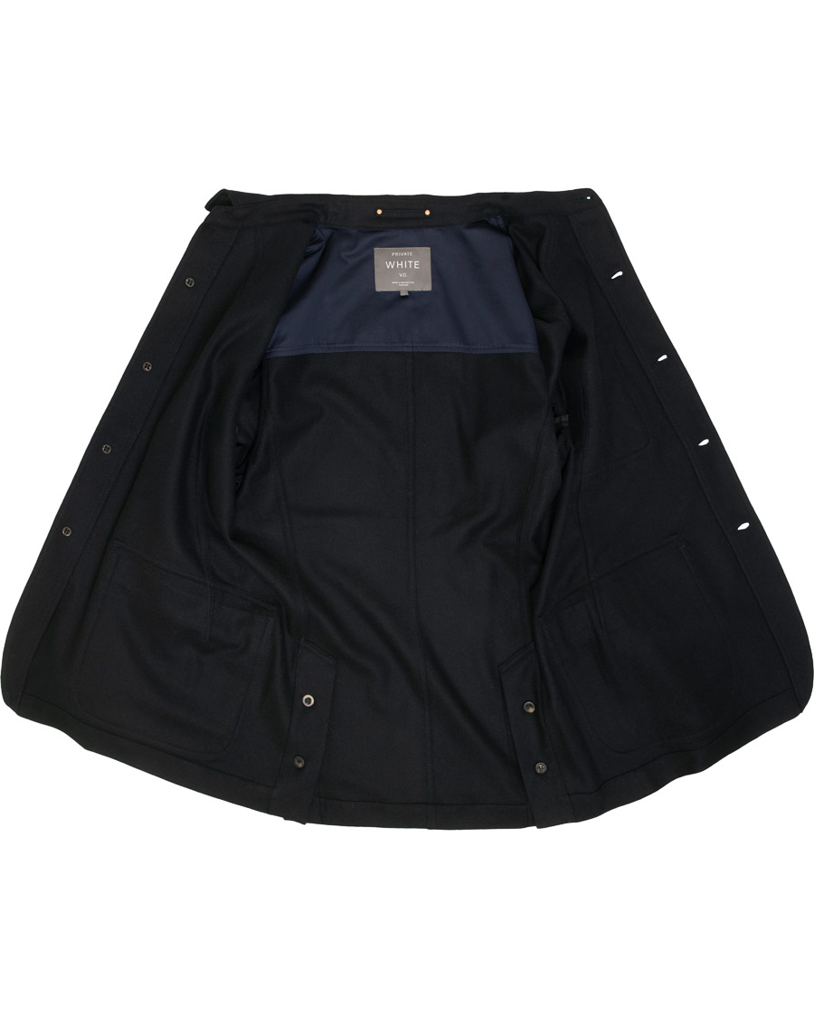 Herre | Jakker | Private White V.C. | Wool Shacket Navy