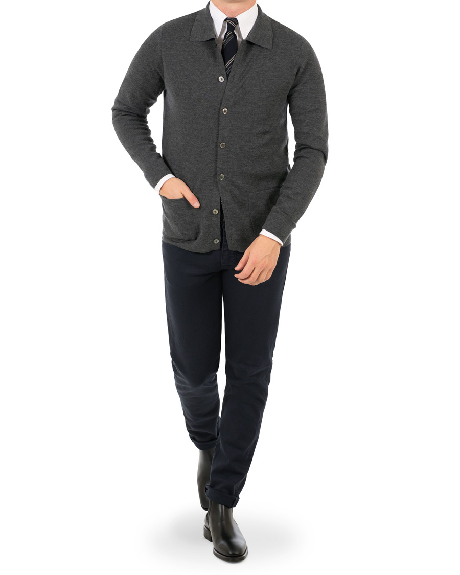 Herre | Trøjer | Morris Heritage | Dress Cardigan Grey