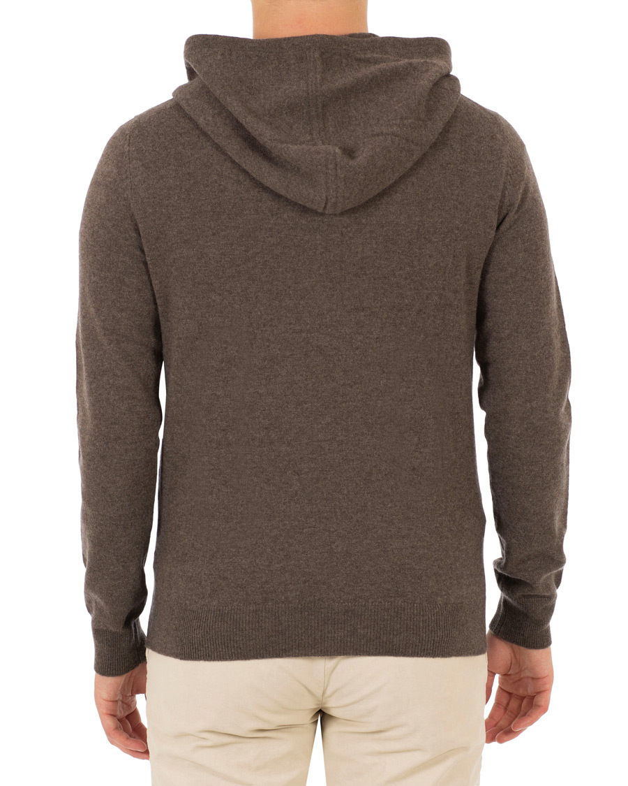 Herre | Trøjer | Morris Heritage | Knitted Hoddie Brown