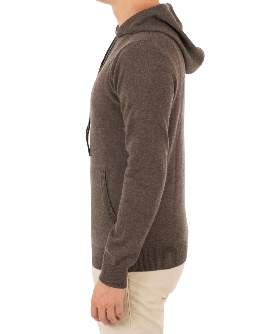 Herre | Trøjer | Morris Heritage | Knitted Hoddie Brown