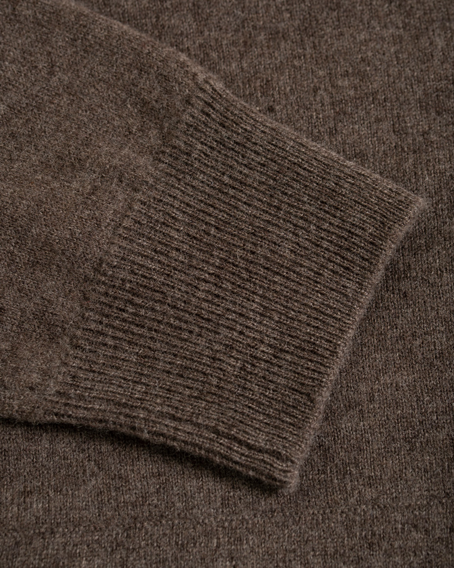 Herre | Trøjer | Morris Heritage | Knitted Hoddie Brown
