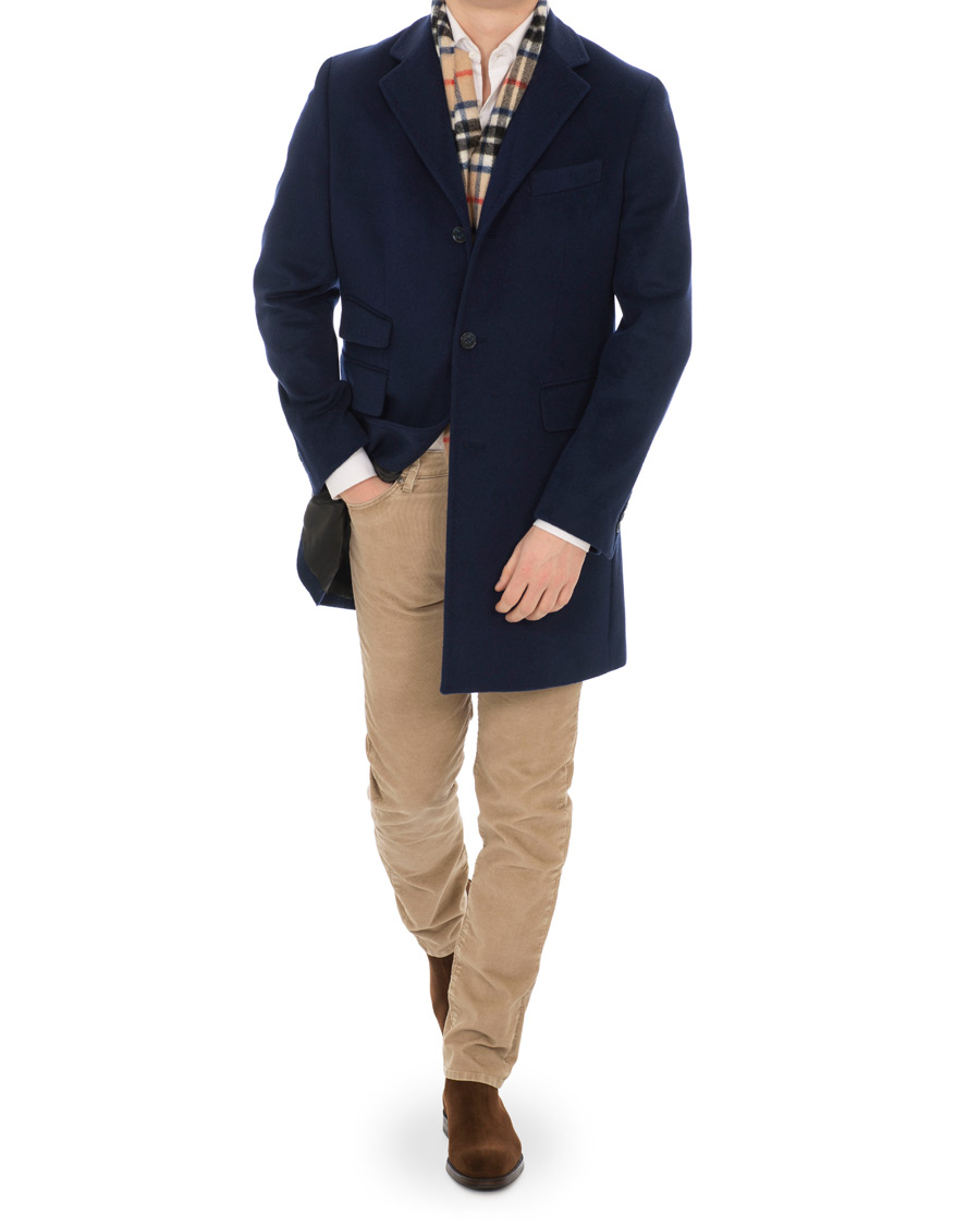 Herre | Jakker | Morris | Wesley Wool Coat Navy