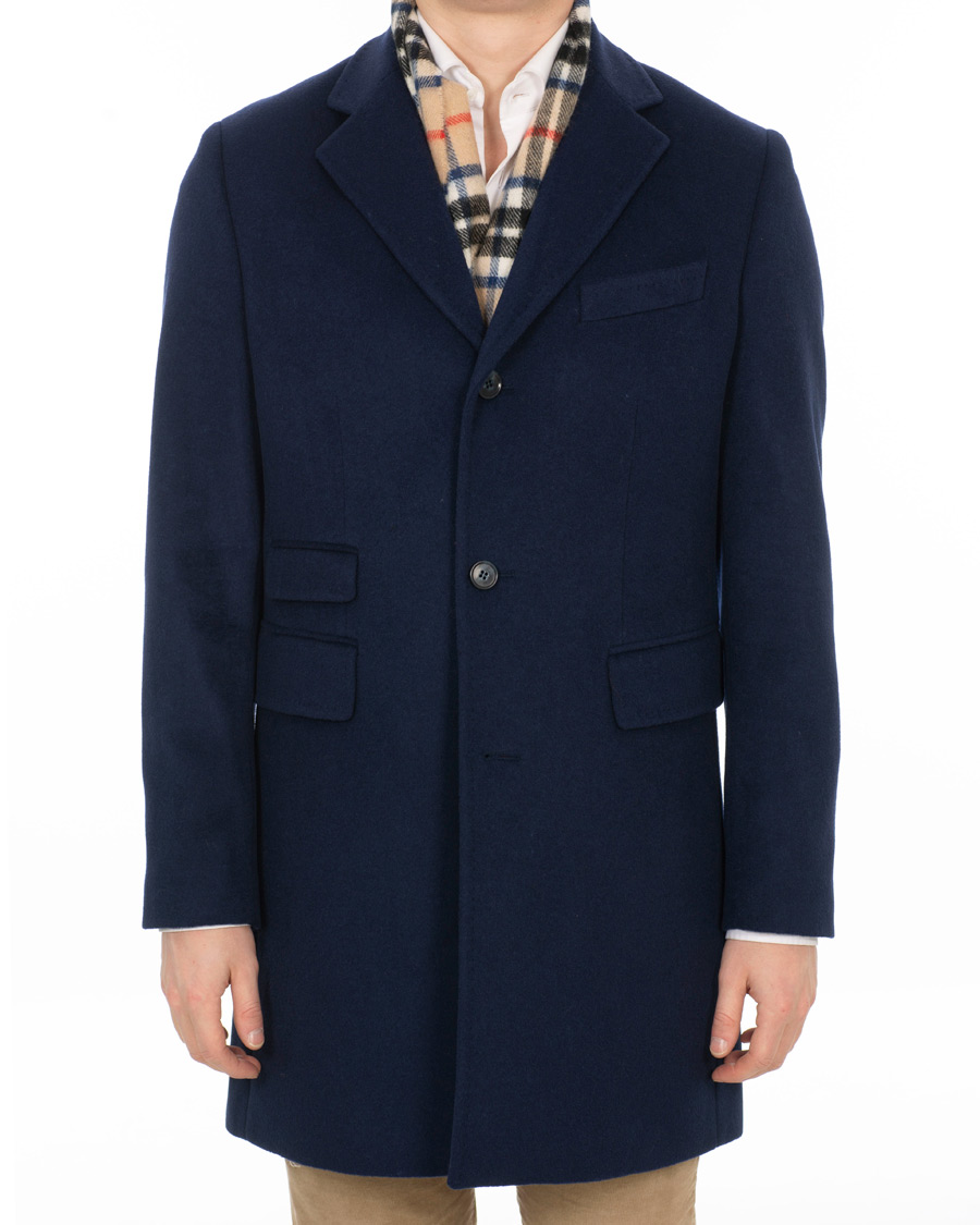 Herre | Jakker | Morris | Wesley Wool Coat Navy