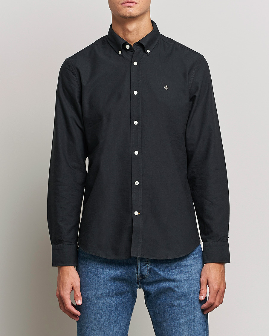 Herre | Casual | Morris | Douglas Oxford Shirt Black