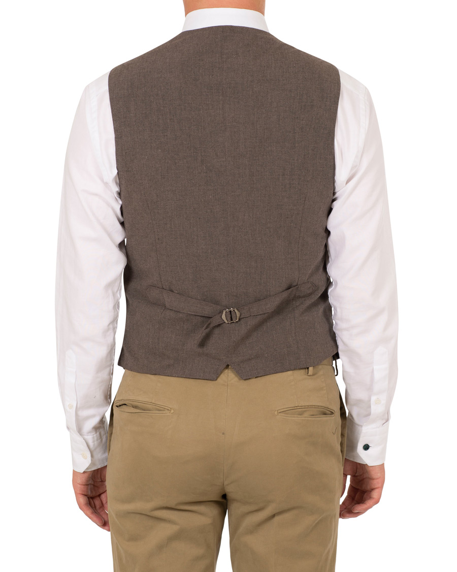 Herre | Blazere & jakker | Morris | Harris Tweed Waistcoat Brown