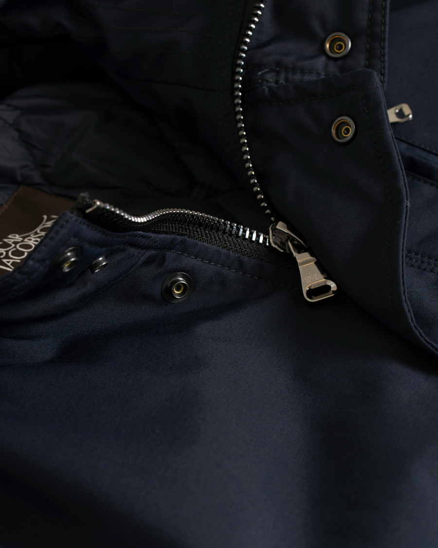 Herre | Jakker | Oscar Jacobson | Danton Water Repellent Coat Navy