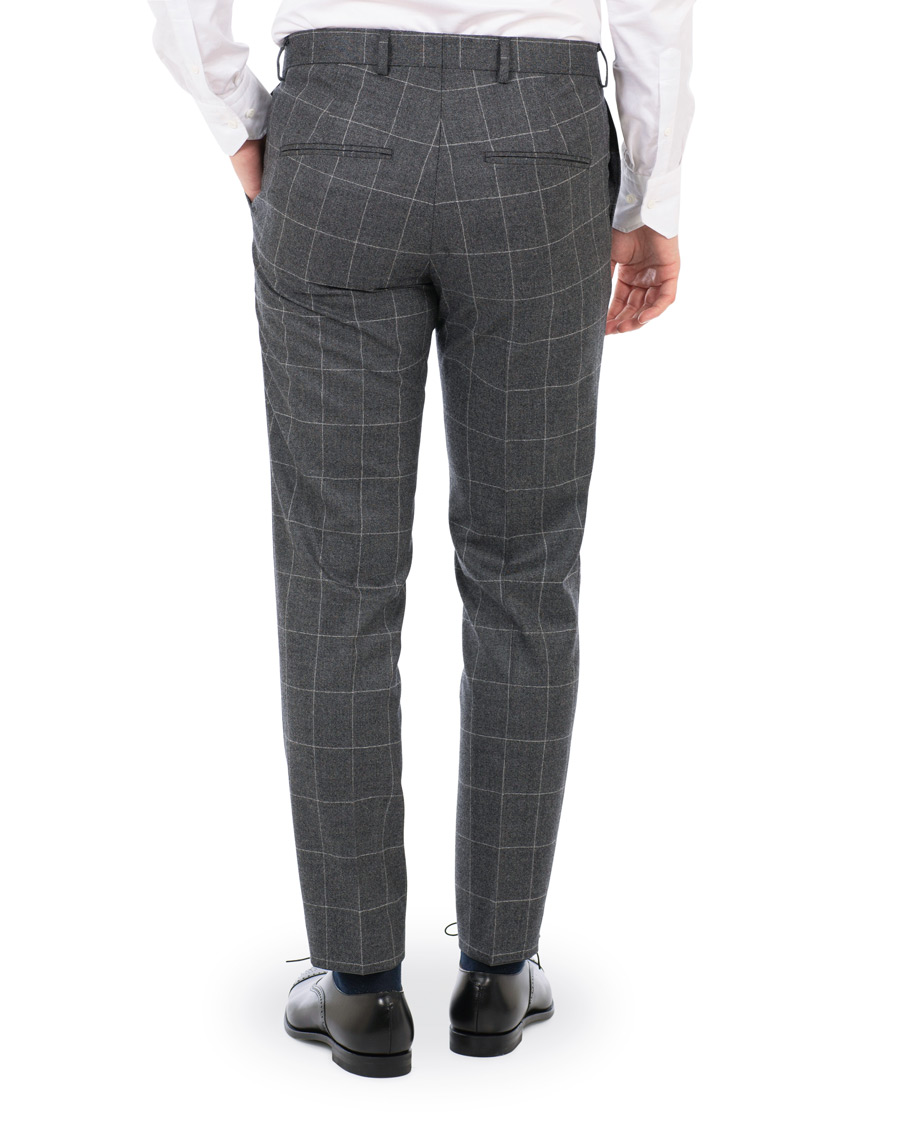 Herre | Jakkesæt | Oscar Jacobson | Egel Super 120 Wool Vitale Barberis Check Suit Grey