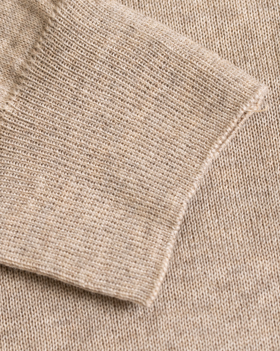 Herre | Trøjer | Oscar Jacobson | Cole Extra Fine Merino Rollneck Beige