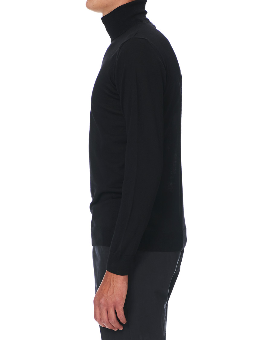 Herre | Trøjer | Oscar Jacobson | Cole Extra Fine Merino Rollneck Black