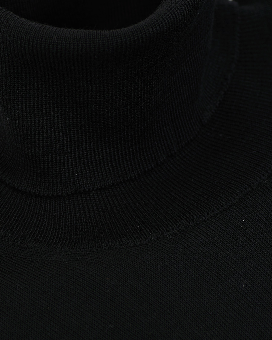 Herre | Trøjer | Oscar Jacobson | Cole Extra Fine Merino Rollneck Black