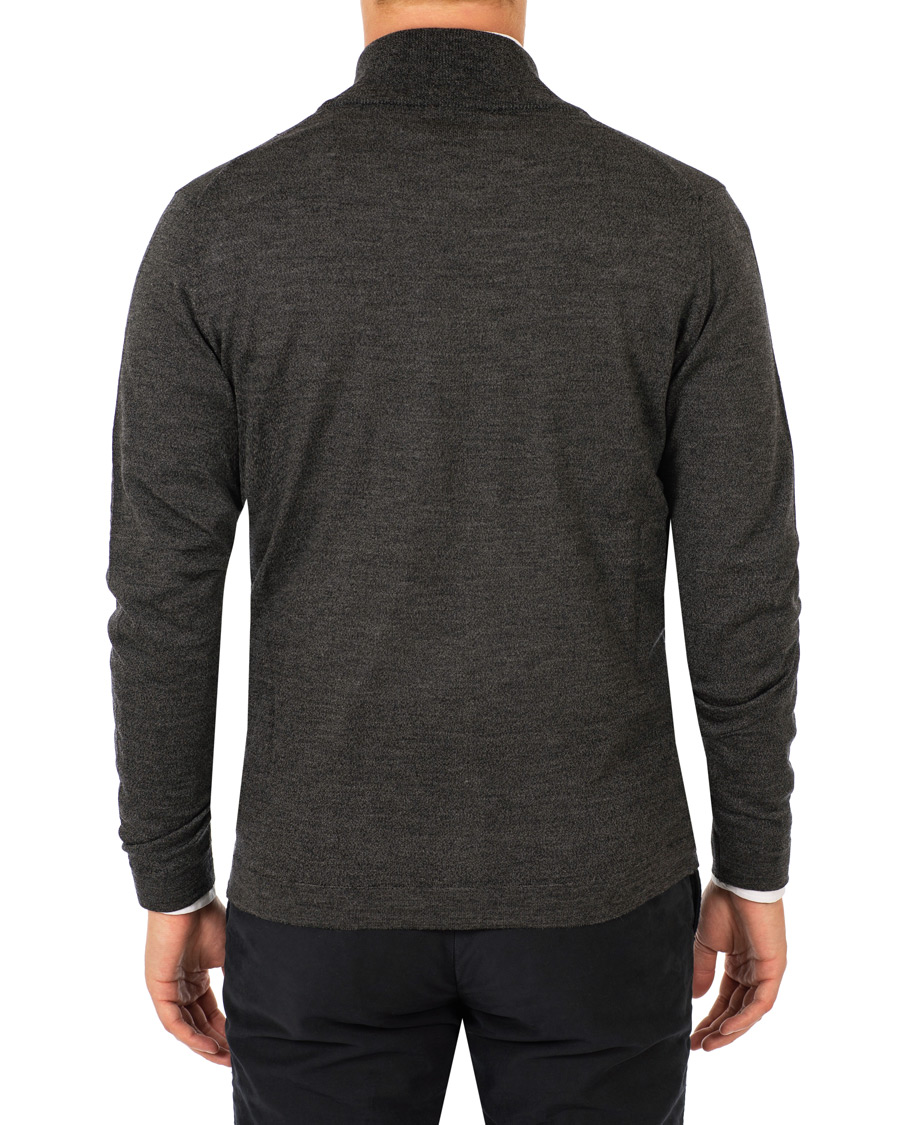 Herre | Trøjer | Oscar Jacobson | Ariel Extra Fine Merino Full Zip Grey