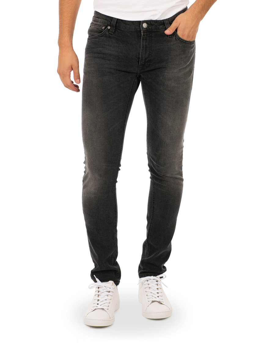 Herre | Jeans | Nudie Jeans | Skinny Lin Organic Jeans Black Movement