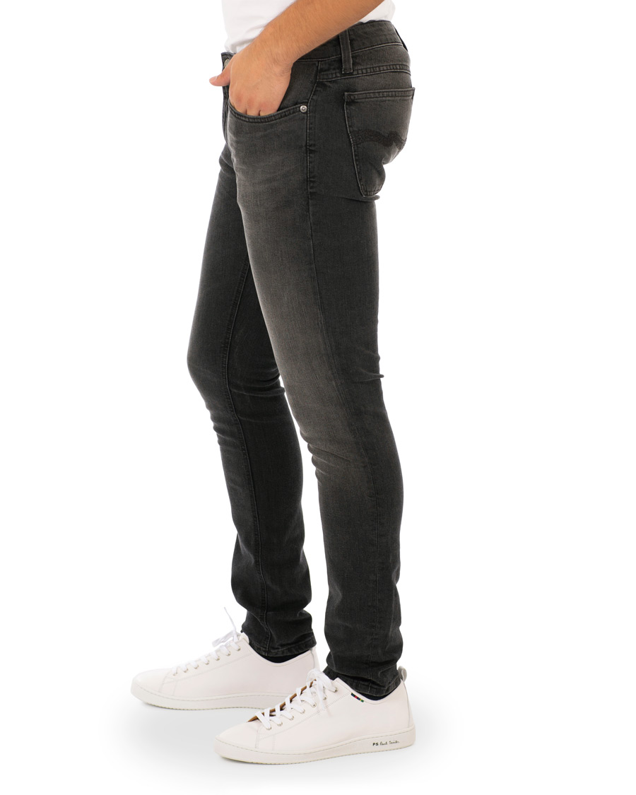 Herre | Jeans | Nudie Jeans | Skinny Lin Organic Jeans Black Movement