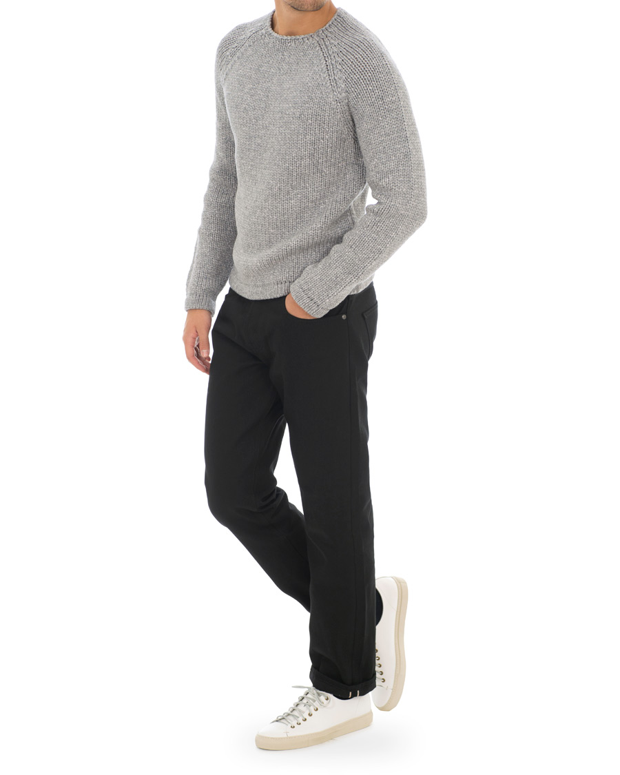 Herre | Jeans | Nudie Jeans | Sleepy Sixten Organic Jeans Dry Black Selvedge