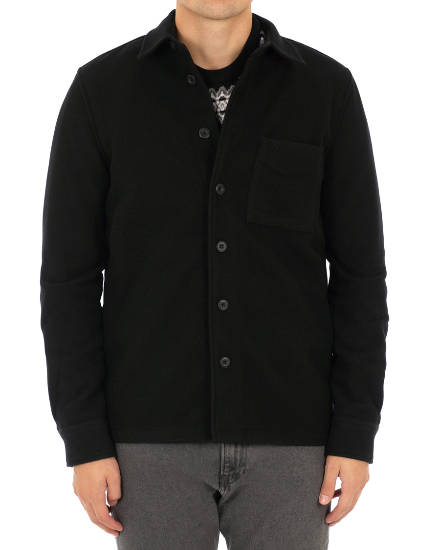 Herre | Jakker | Nudie Jeans | Sten Wool Overshirt Black