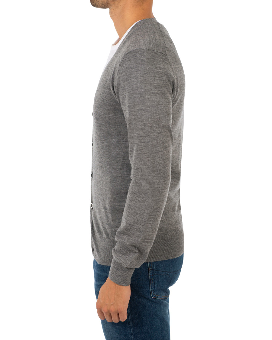 Herre | Trøjer | Tiger of Sweden | Navid Extra Fine Merino Cardigan Grey