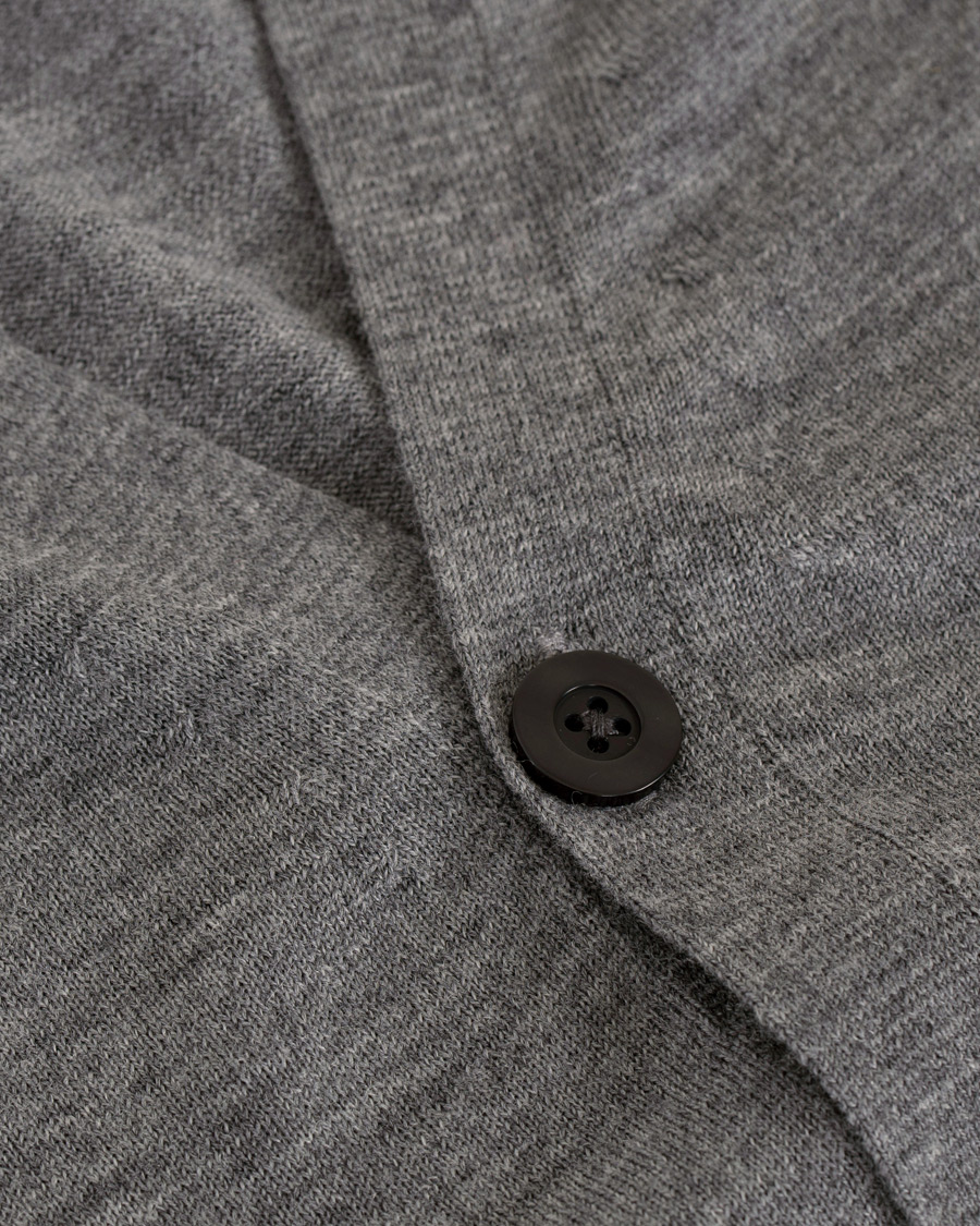 Herre | Trøjer | Tiger of Sweden | Navid Extra Fine Merino Cardigan Grey